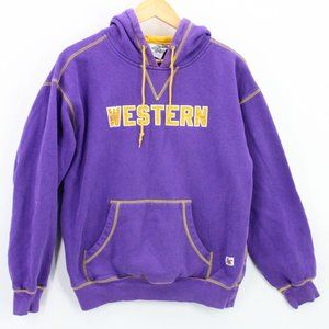 Vintage Sportco Authentic Hoodie Sweatshirt Women's Purple Western Embroidered M